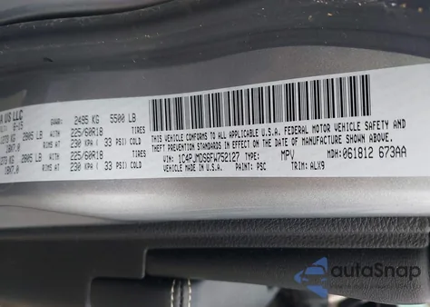 2015 Jeep Cherokee Limited z USA, uszkodzony, nr VIN 1C4PJMDS6FW752127